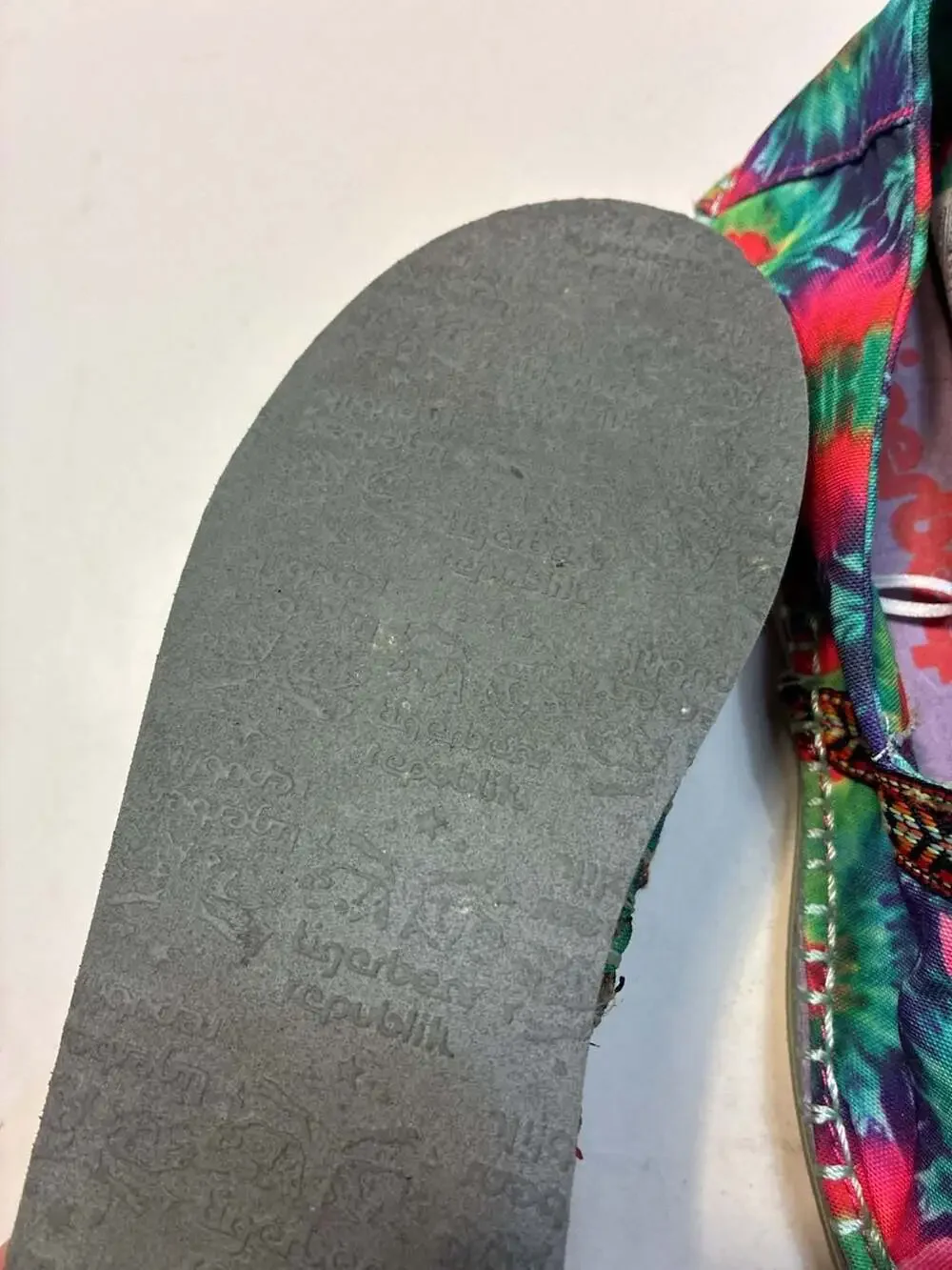 Tigerbear Republik Tie-Dye Bowie Bunny Canvas Slip-On Espadrilles